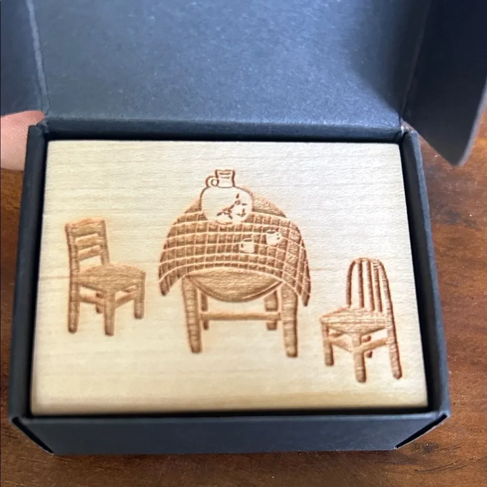Jesslyn Padilla Woden stamp new in the box - limited edition